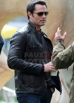 Continuum Victor Webster Black Leather Jacket