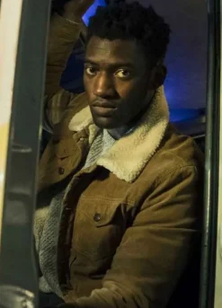 CURFEW (MICHAEL GARWICK) MALACHI KIRBY BROWN JACKET
