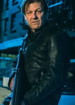 CURFEW SEAN BEAN BLACK MOTO JACKET