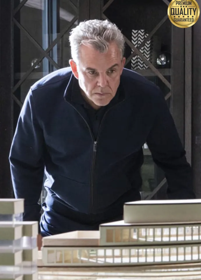 Danny Huston Yellowstone Dan Jenkins Blue Jacket