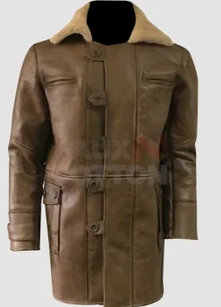 Dark Knight Rises Bane Brown Fur Coat