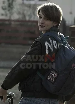 Dark Oliver Masucci Leather Jacket