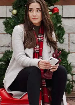 DASHING HOME FOR CHRISTMAS (EMILY) PANIZ ZADE WHITE WOOL COAT