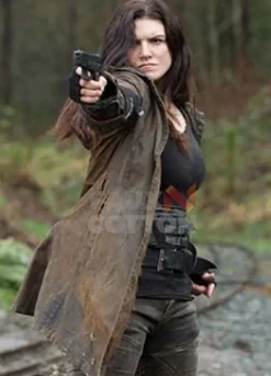 Daughter Of The Wolf Gina Carano Leather Coat