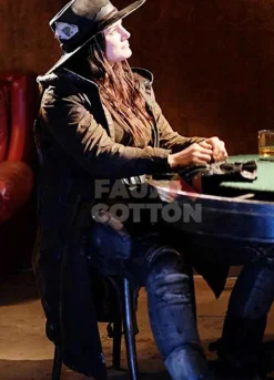 Daughter Of The Wolf Gina Carano Leather Coat
