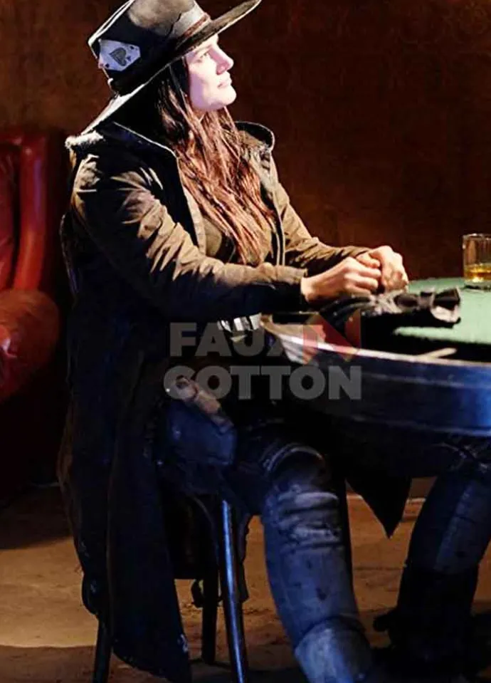 Daughter Of The Wolf Gina Carano Leather Coat