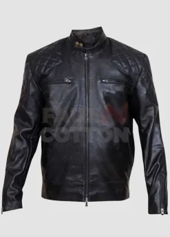 David Beckham Brazil Motorcycle Quilted Jacket