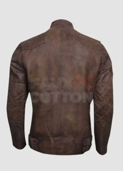 David Beckham Brazil Motorcycle Quilted Jacket