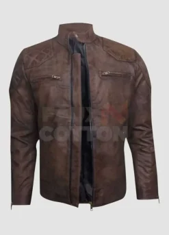 David Beckham Brazil Motorcycle Quilted Jacket