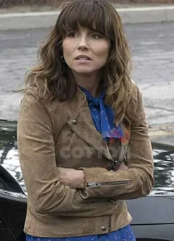 Dead To Me Linda Cardellini Suede Jacket