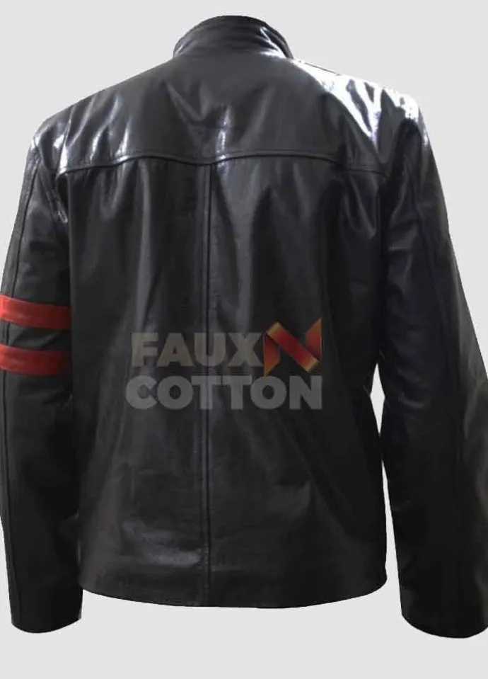 Death Sentence Kevin Bacon Black Leather Jacket