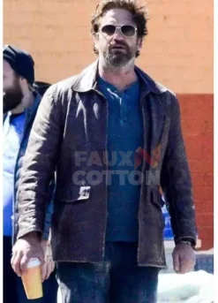 Den Of Thieves Gerard Butler Leather Jacket