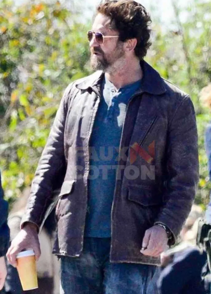 Den Of Thieves Gerard Butler Leather Jacket