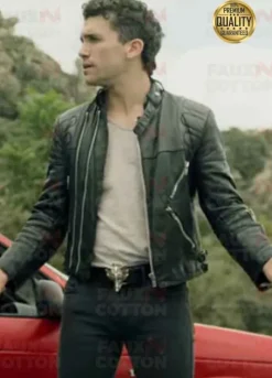 DENVER JAIME LORENTE MONEY HEIST SEASON 4 LEATHER JACKET