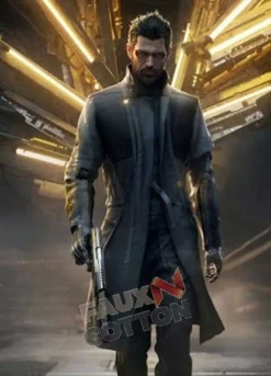 Deus Ex Mankind Divided Elias Toufexis (Adam Jensen) Black Coat