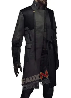 Deus Ex Mankind Divided Elias Toufexis (Adam Jensen) Black Coat