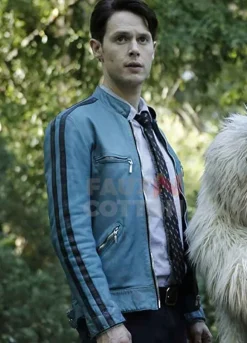 Dirk Gently's Holistic Detective Agency Samuel Barnett Leather Jacket