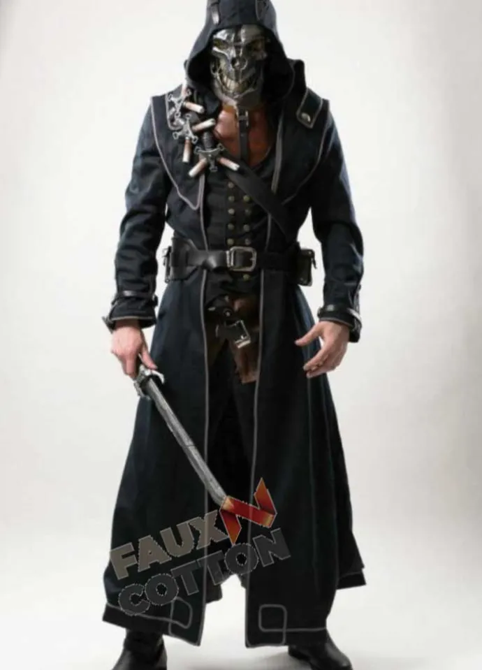 Dishonored Corvo Attano Hoodie black Coat