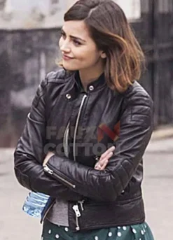 Doctor Who Jenna Coleman Leather Jacket