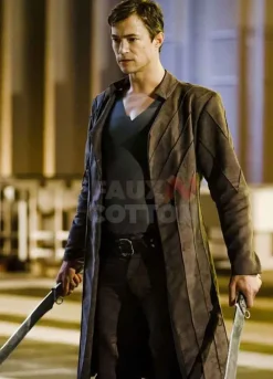 Dominion Tom Wisdom Trench Leather Coat