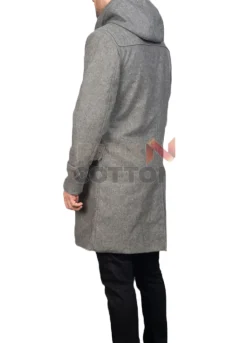 Drake Grey Wool Duffle Coat