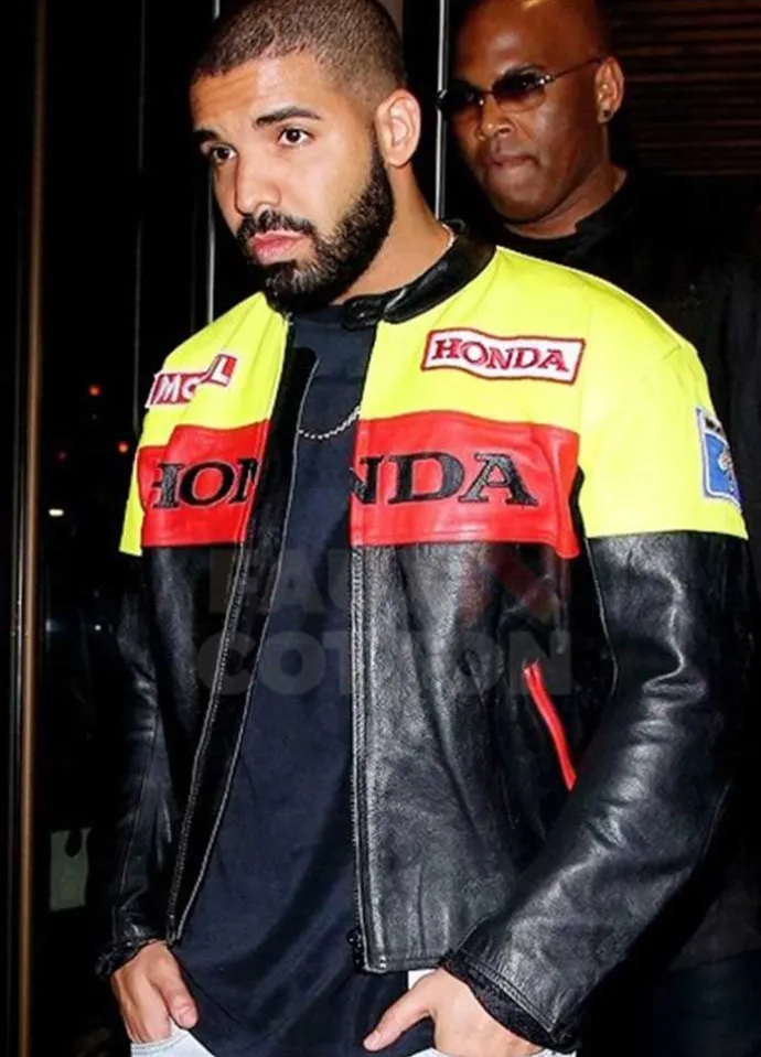 Drake Motorbike Leather Jacket