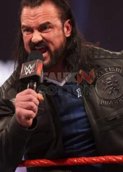 Drew Mcintyre Black Leather Jacket