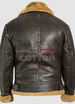 Dunkirk Tom Hardy Shearling Leather Jacket