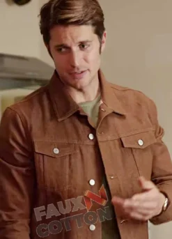 Emily in Paris Lucas Bravo (Gabriel) Brown Jacket