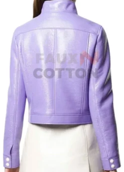 Emily In Paris S2 Lily Collins (Emily Cooper) Purple Jacket
