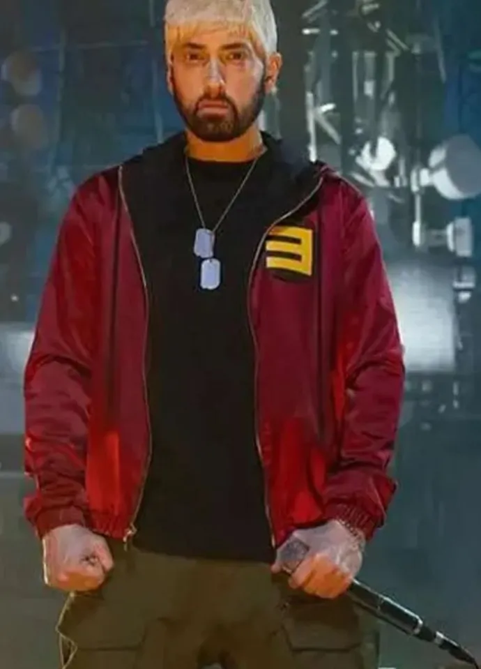 Eminem Houdini 2024 Red Hooded Jacket