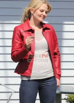 Emma Swan Once Upon a Time Jennifer Morrison Red Leather Jacket