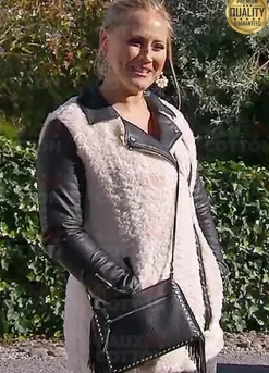Emmerdale Tracy Metcalfe Fur Shearling Jacket