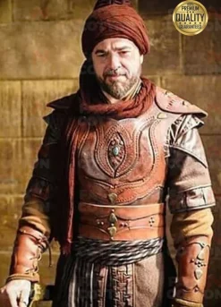 ENGIN ALTAN DUZYATAN DIRILIS ERTUGRUL LEATHER VEST JACKET