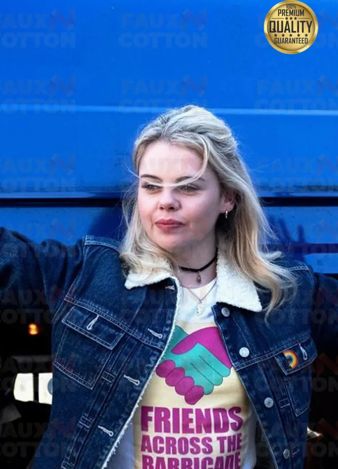 ERIN QUINN DERRY GIRLS DENIM FUR JACKET