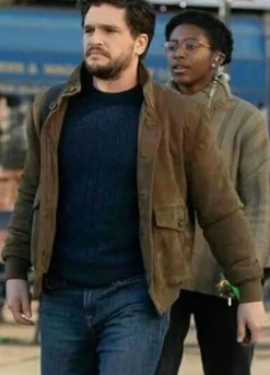 ETERNALS (DANE WHITMAN) KIT HARINGTON BROWN JACKET
