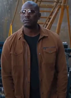 F9 The Fast Saga (Roman) Tyrese Gibson Brown Cotton Jacket