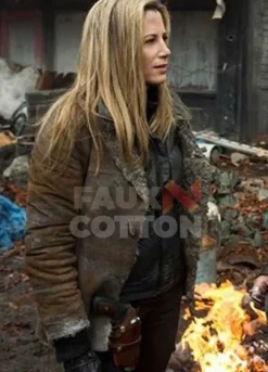 FALLING SKIES MIRA SORVINO SHEARLING JACKET