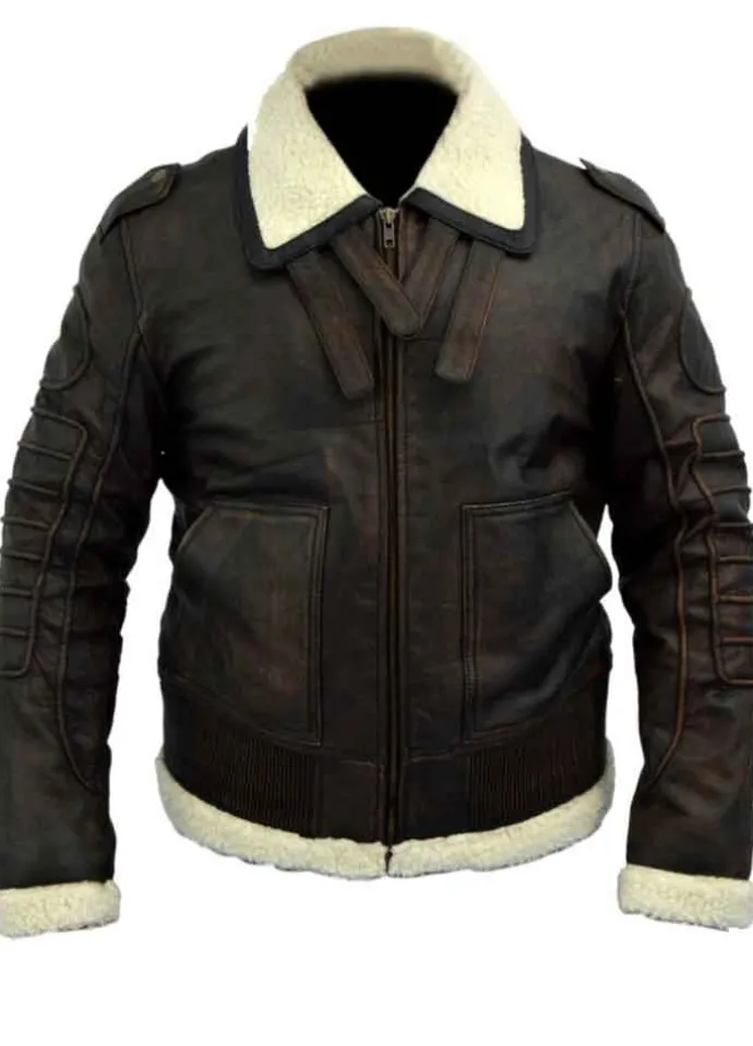 FALLOUT 4 BOMBER ARMOR BROWN LEATHER JACKET