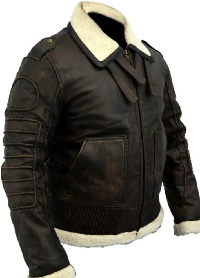 FALLOUT 4 BOMBER ARMOR BROWN LEATHER JACKET