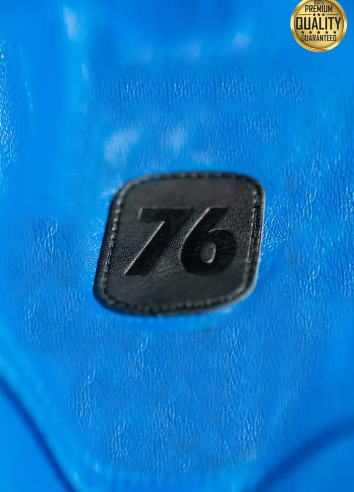 Fallout 76 Vault Blue Leather Jacket
