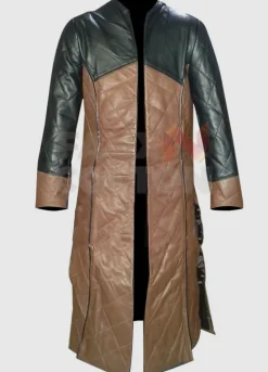 FARSCAPE CLAUDIA BLACK ( AERYN SUN ) LEATHER TRENCH COAT