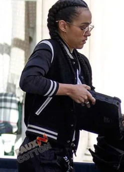 Fast And Furious 9 (Ramsey) Nathalie Emmanuel Black Wool Jacket