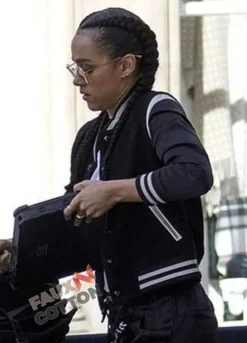 Fast And Furious 9  (Ramsey) Nathalie Emmanuel Black Wool Jacket