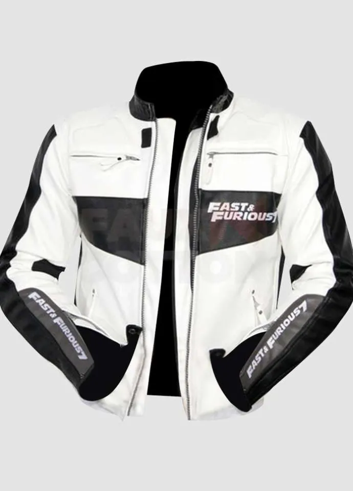 Fast And Furious 7 Vin Diesel Real Leather Jacket
