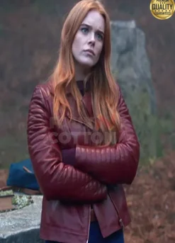 Fate The Winx Saga Abigail Cowen (Bloom) Leather Jacket