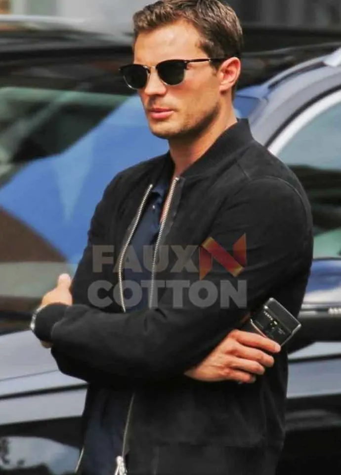 Fifty Shades Freed Jamie Dornan Suede Jacket