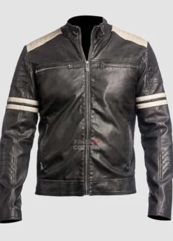 Fight Club Mayhem Cafe Racer Black Jacket