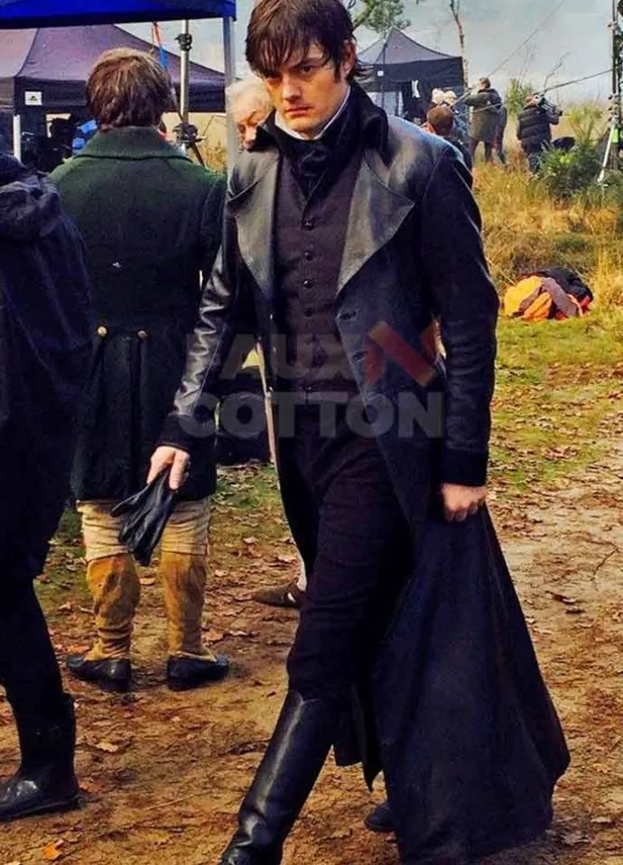 Fitzwilliam Pride And Prejudice And Zombies Sam Riley Leather Coat