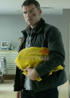 Fractured Sam Worthington Green Jacket